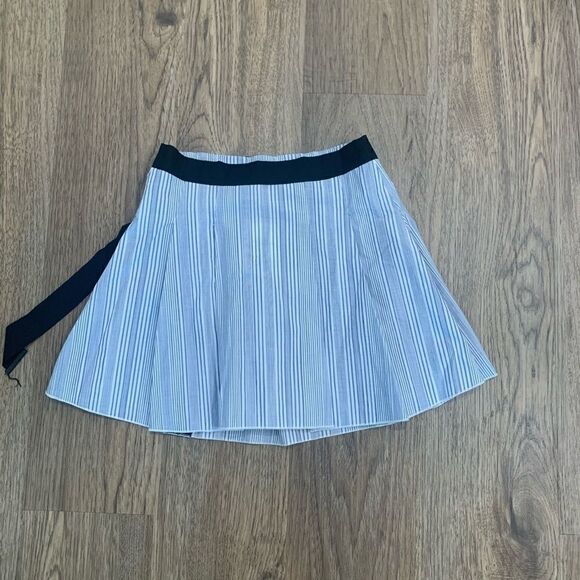 Seek the Label stripe Oxford pleated Skirt - Picture 2 of 3
